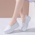 Black & White Genuine Leather Sneakers – Stylish Casual Shoes for Everyday Wear